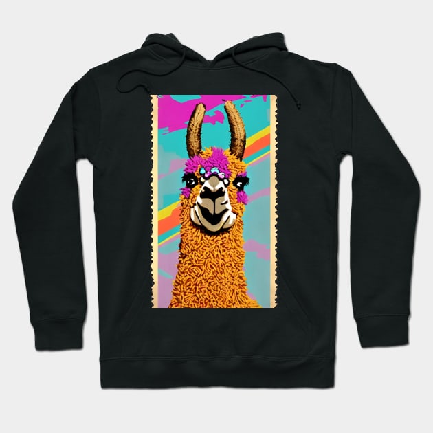 No Drama For This Llama Retro Hoodie by ShopSunday